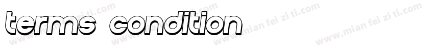 Terms Condition字体转换
